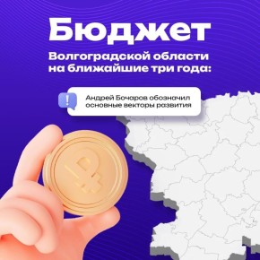 Курс на развитие: в Волгоградской области определили приоритеты бюджета на ближайшие три года